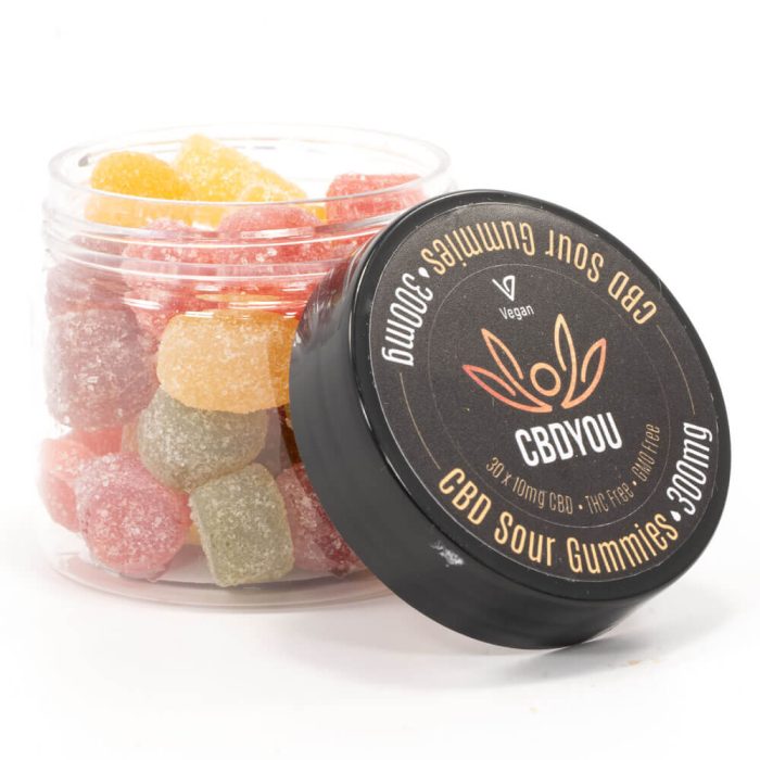 300mg CBD Infused Sour Gummies (CBD YOU)
