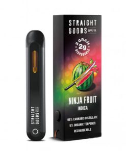 Straight Goods 2 GRAMs THC Disposables - Ninja Fruit (Indica)