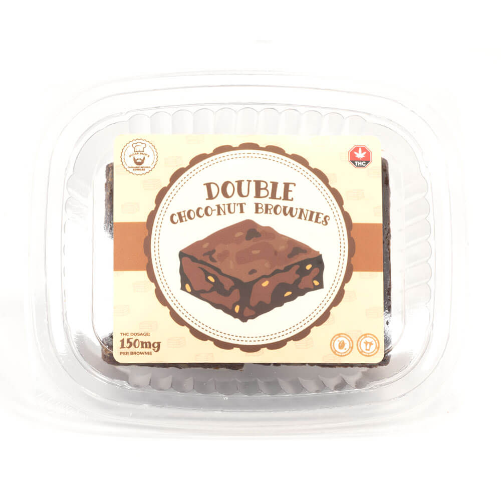 Sugar Jack’s – 300mg THC Double Choco-nut Brownies