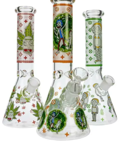 HILLSIDE GLASS 14″ METALLIC HONEYCOMB BEAKER BONG