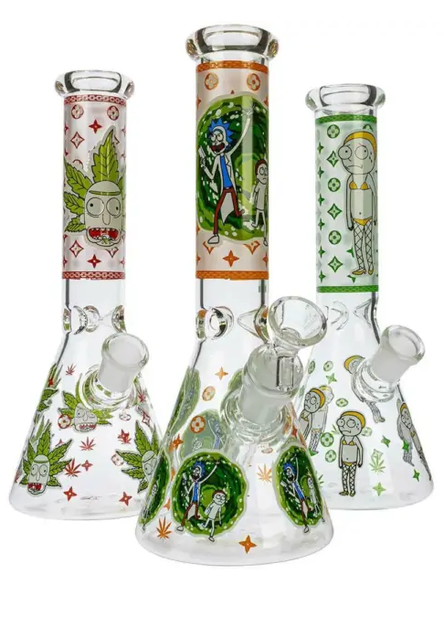 HILLSIDE GLASS 14″ METALLIC HONEYCOMB BEAKER BONG
