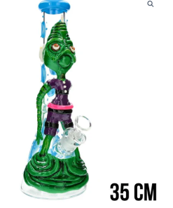 Creepy Yellow Underwater Cyclops Beaker Bong Monster Dab Rig Big Thick Waterpipe W/ Ice Pinch