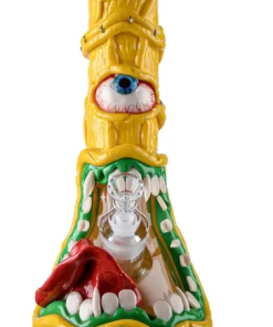 FAMOUS DESIGN PAPAYA 12 IN BEAKER WATER PIPE